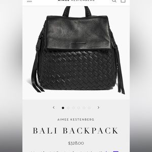 Leather backpack